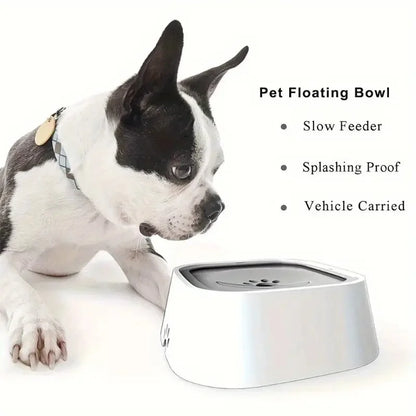 Spill-Proof Pet Water Bowl Floating Filter