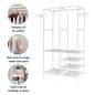 Metal Garment Clothing Rack Shoe Clothing Organizer