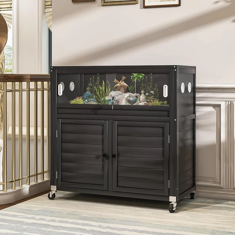 30 Gallon Reptile Terrarium with Adjustable Stand