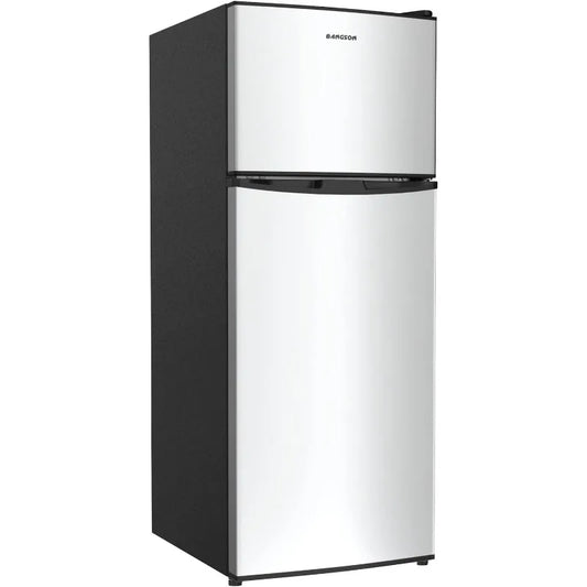 Small Refrigerator with Top Freezer Two Doors