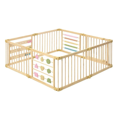 New upgrade-Wooden Playpen Extra Large  Adjustable