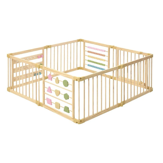 New upgrade-Wooden Playpen Extra Large  Adjustable