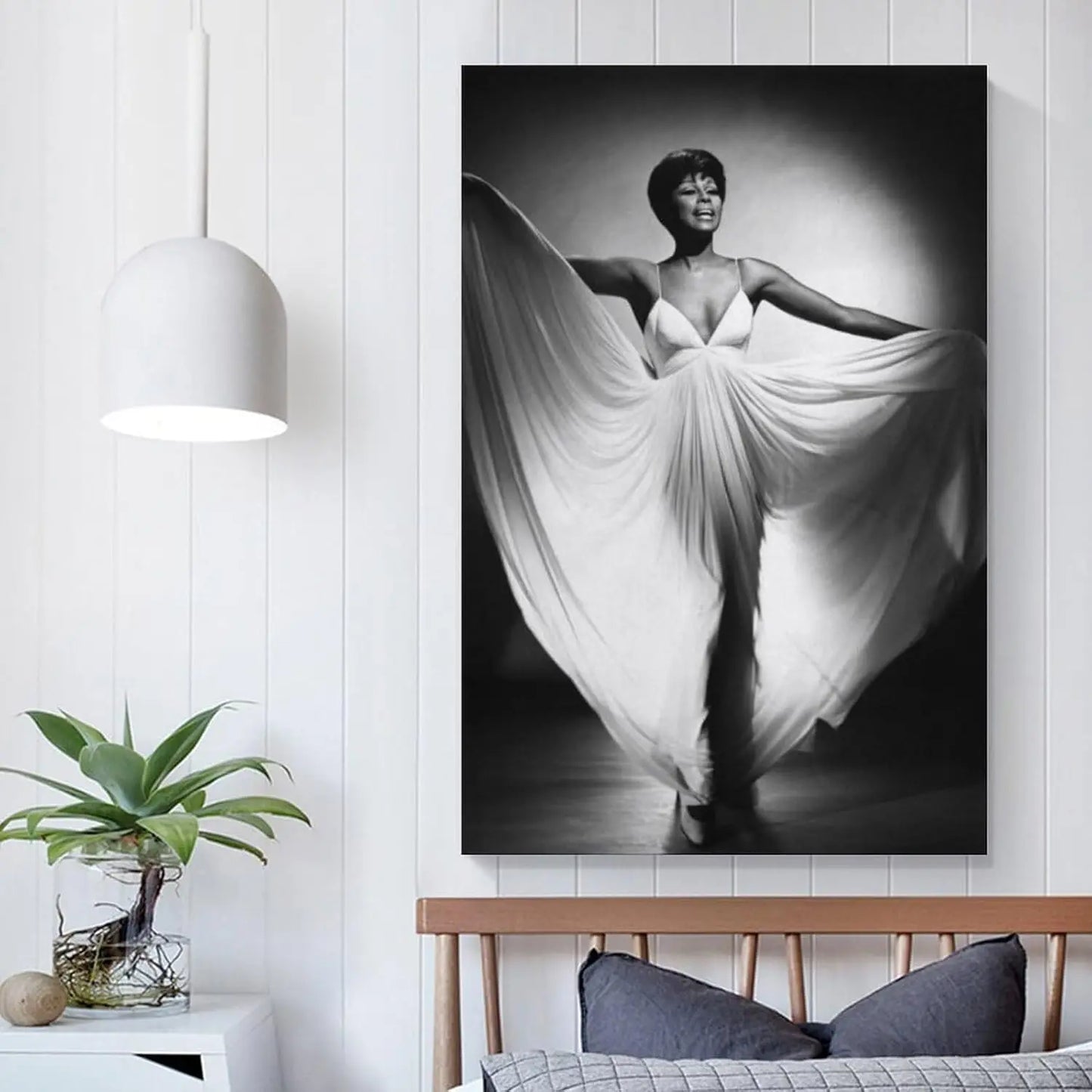 Diahann Carroll Vintage Black And White Portrait