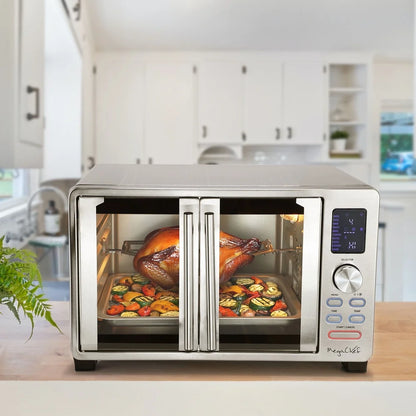 Digital Electric Oven French Door Multi-Function Rotisserie
