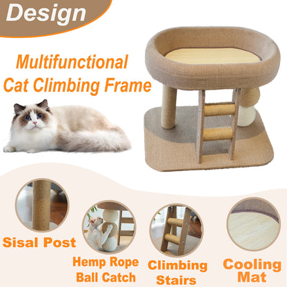 Large Indoor Cat Climbing Frame Tower Bed