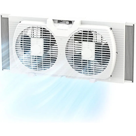 Twin Portable Air Cooler With Reversible Airflow Control