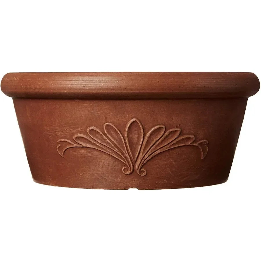 10" Terracotta Style Composite Planter Drillable Base