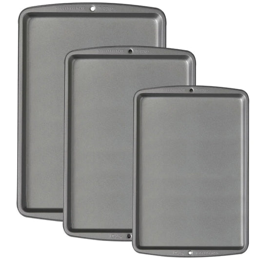 Non-Stick Cookie Sheet Pan Bakeware Set 3-Piece