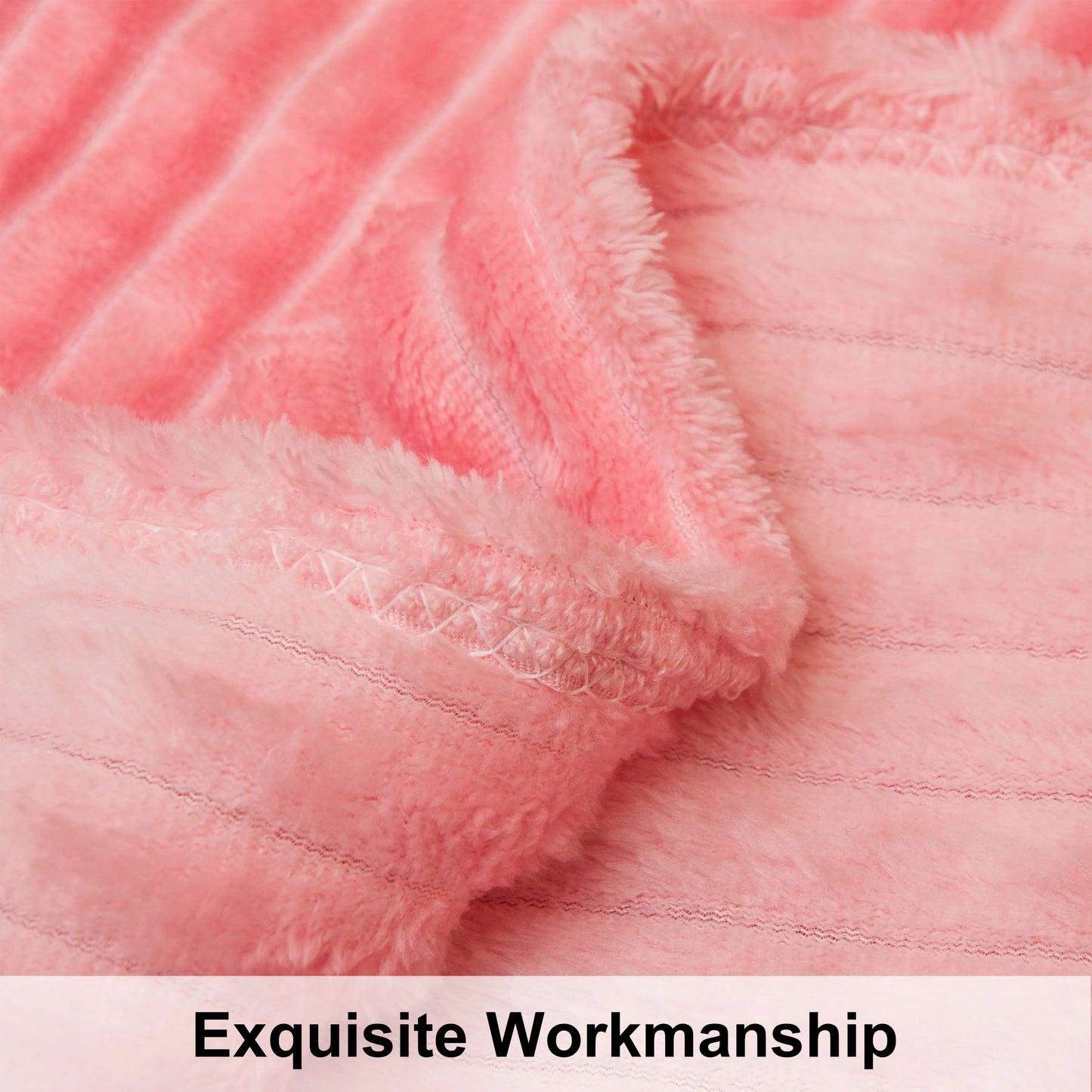 Plush Flannel Fleece Blanket, Soft Lightweight Fuzzy