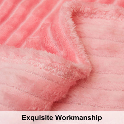 Plush Flannel Fleece Blanket, Soft Lightweight Fuzzy