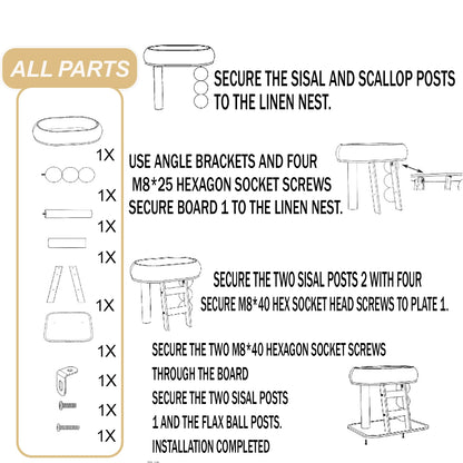 Large Indoor Cat Climbing Frame Tower Bed