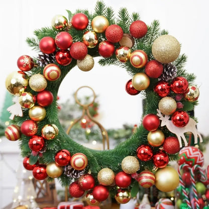 50pcs Christmas Ornaments Set, Red & Gold Balls