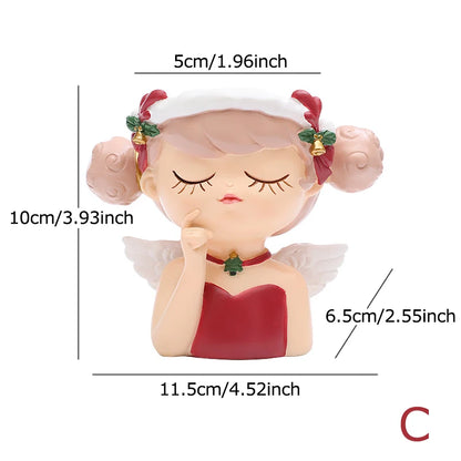 Cute Cartoon Girl Resin Flower Pot Desktop