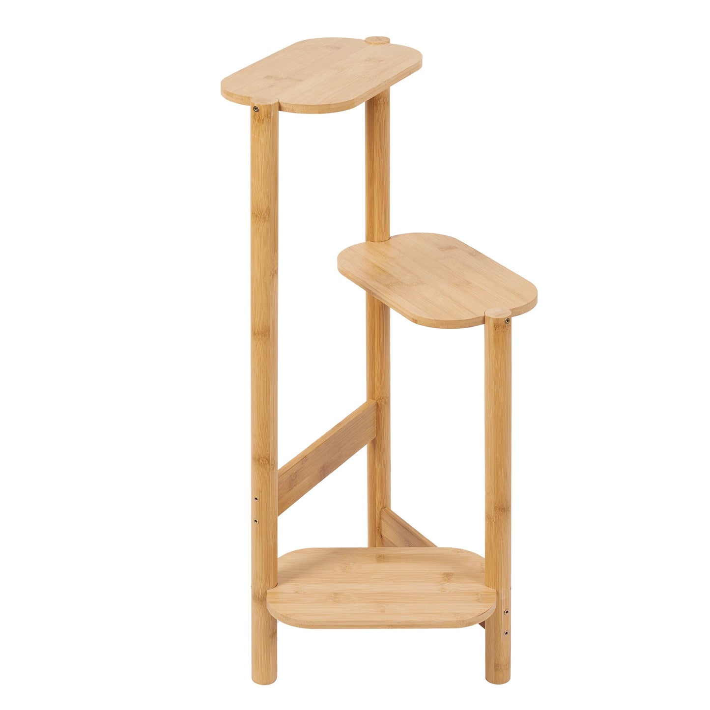 3-Tier Plant Stand Corner Bamboo Plant Shelf