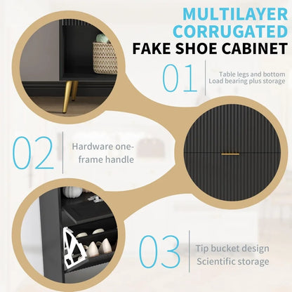 Shoe Storage/Organizer Cabinet 2 Flip Drawers