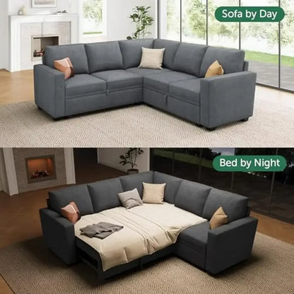 Modular Sectional Sleeper Sofa Pull Out Bed