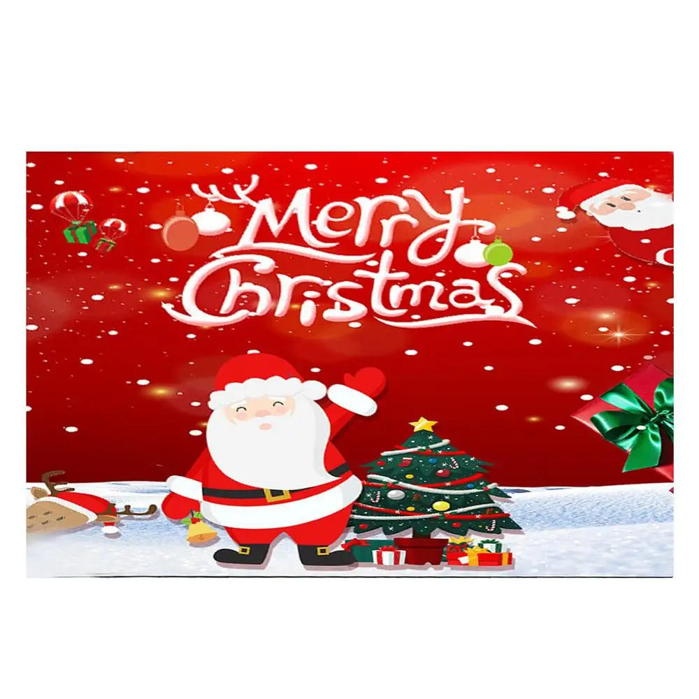 Santa Claus Welcome Mat Non Slip Rug
