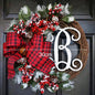 Christmas Letter Wreath American Christmas Door Hanging