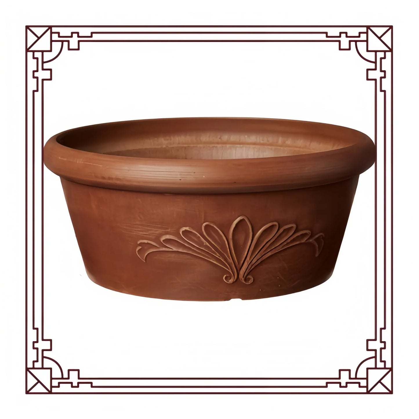 10" Terracotta Style Composite Planter Drillable Base