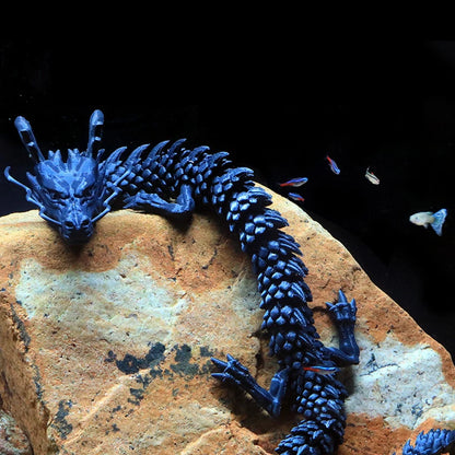 Laser Holographic 3D Printed Dragon Aquarium Decoration