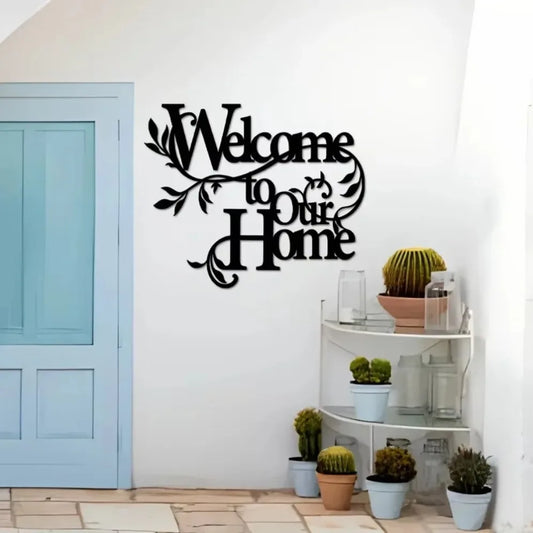 Lovely Welcome To Our Home Wall Sign