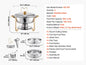 4 Pack Round Chafing Dish Buffet Set