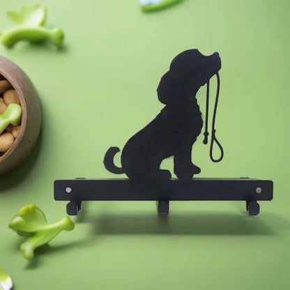 Wall-Mounted Iron Craft Rack for Towels, Keys