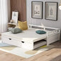 Expandable Daybed with Trundle Drawer with Slats