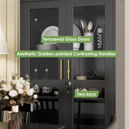 Locking 73'' Tall Metal Arched Display Cabinet