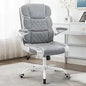 Modern Executive Upholstered Linen Fabric Swivel Chair