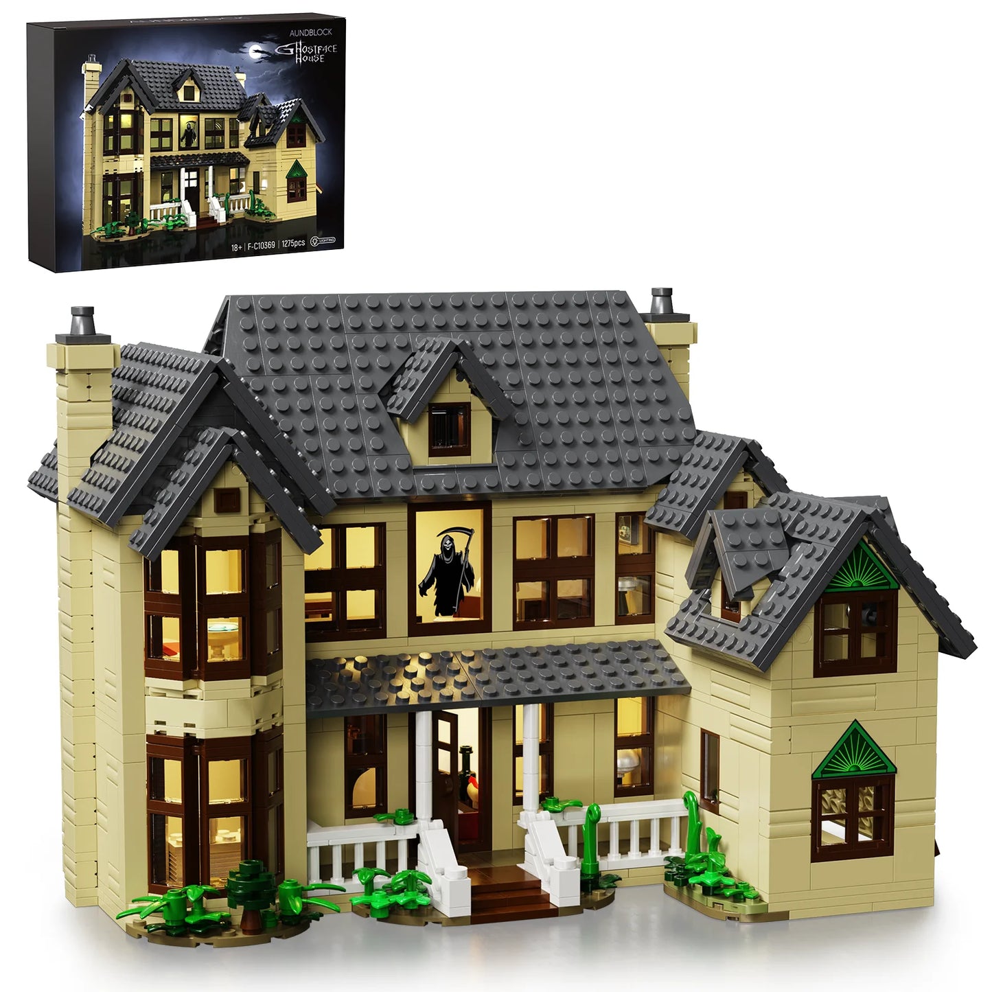 Scary Horror House Building Block Set, 1275 Pcs