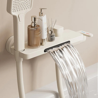 Bathroom Waterfall Bathtub Faucet With Hand-held Shower Head