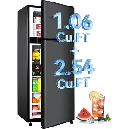3.6 Cu. Fridge\Freezer Adjustable Glass Shelves