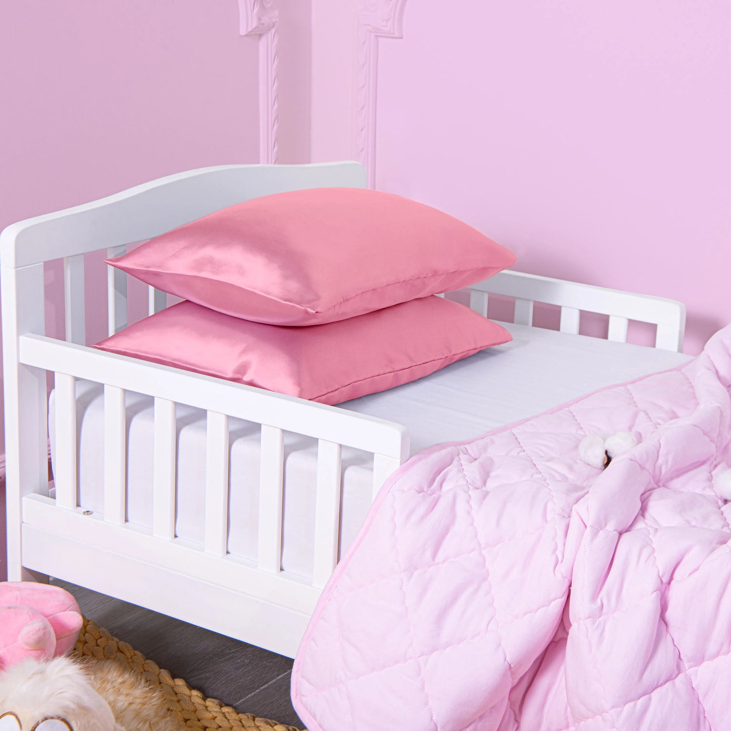 Satin Toddler Pillowcases, Silky and Luxurious