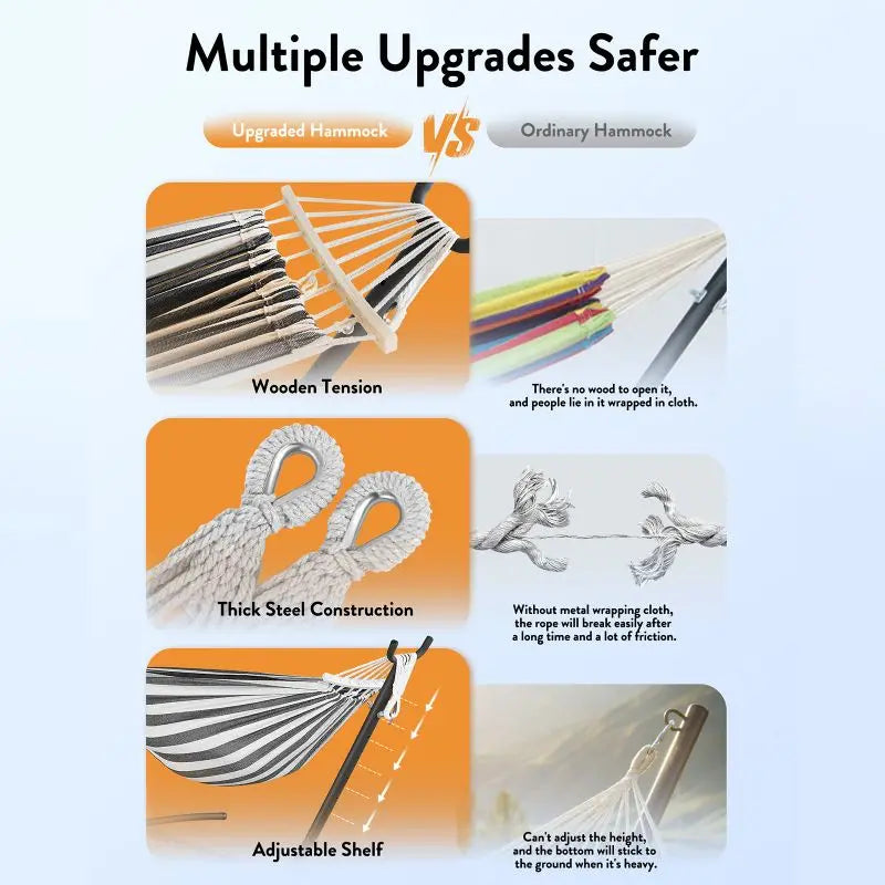 Stylish Hammock with Adjustable Stand- Hammock