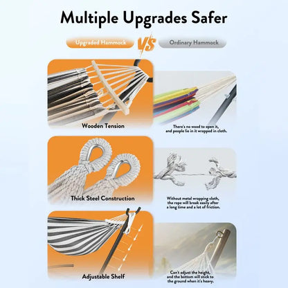 Stylish Hammock with Adjustable Stand- Hammock