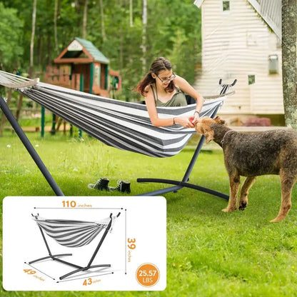 Stylish Hammock with Adjustable Stand- Hammock