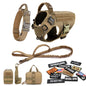 Military Large Dog Harness Collar Leash