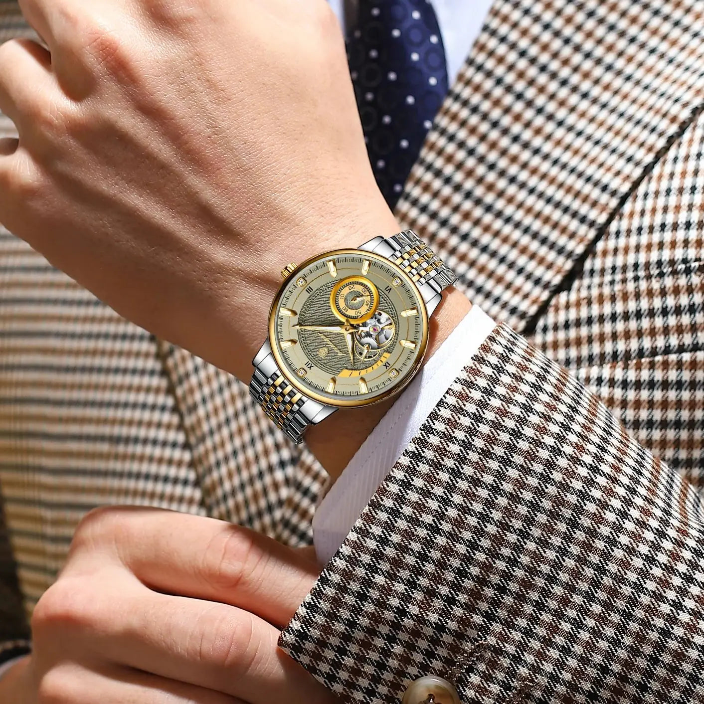 Luxury Man Wristwatch Top Automatic Mechanical Face