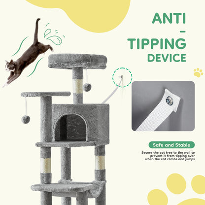 Tall Multi-Cat Climbing Cat Tree Tower