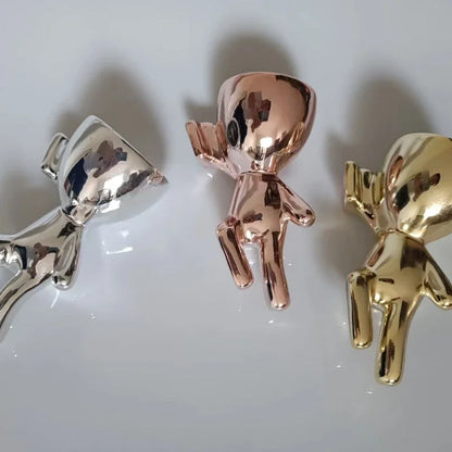 Nordic Humanoid Ceramic Hanging Vase Flower Pot