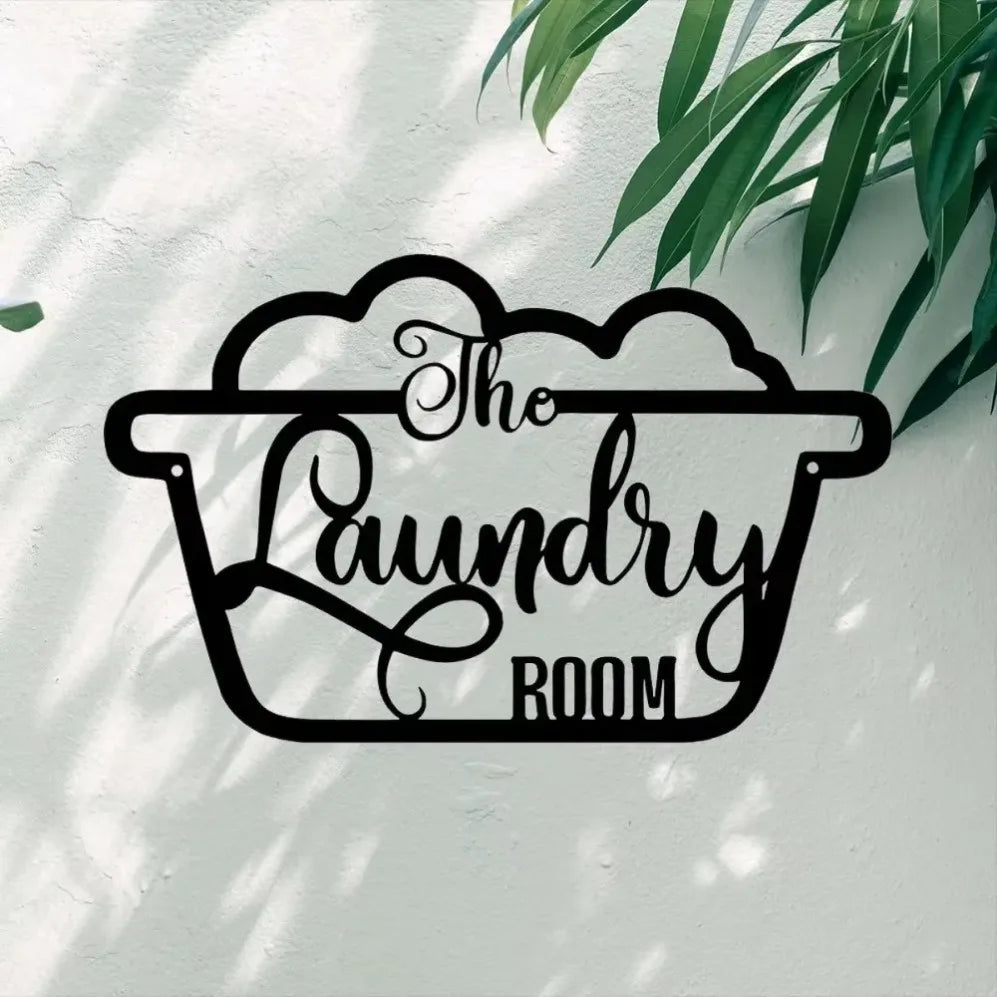 Metal Laundry Room Sign Ideal for Crafting