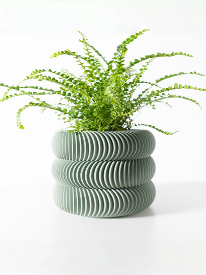 Modern Minimalist 3D Printed Plant Pot Biodegradable