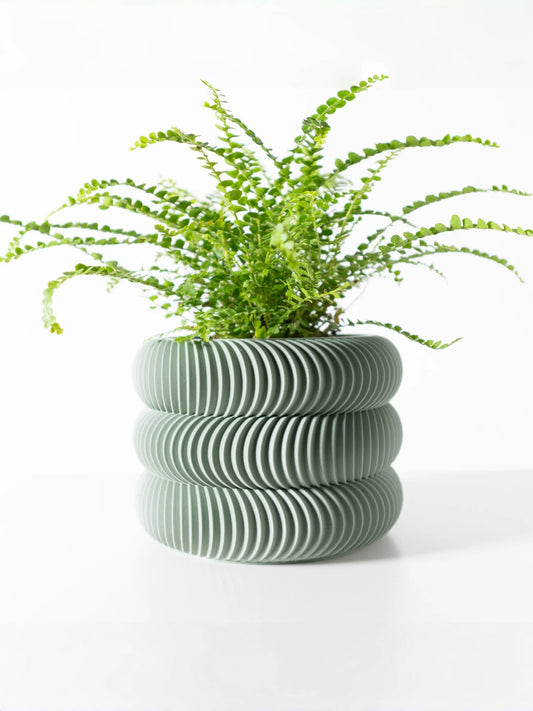 Modern Minimalist 3D Printed Plant Pot Biodegradable