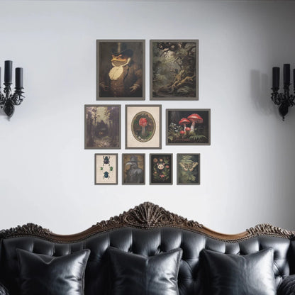 9pc Gothic Style Canvas Printing Wall Art