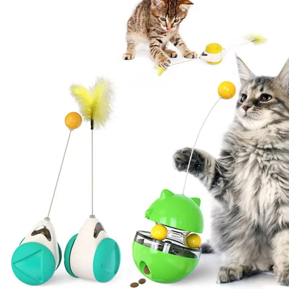 Interactive Environmental Two Layer Turntable Toy Cat