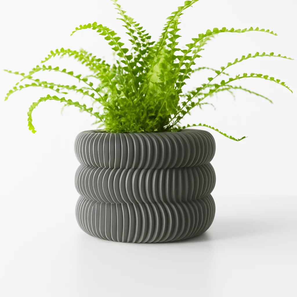Modern Minimalist 3D Printed Plant Pot Biodegradable
