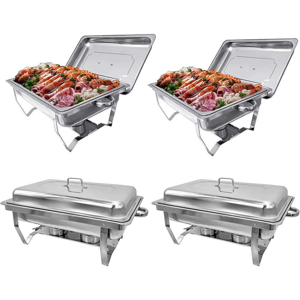 Chafing Dish Buffet Set 8QT Electric Stainless Steel