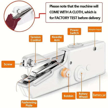 Portable Handheld Sewing Machine with Adjustable Speed
