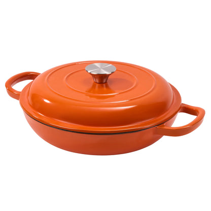 3 QT Enamel Light Cast Iron Dutch Oven